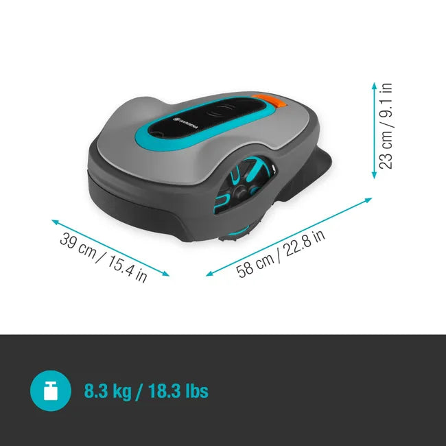 Robot tondeuse connecté GARDENA Sileno life 15101-26 Bluetooth, 750m²