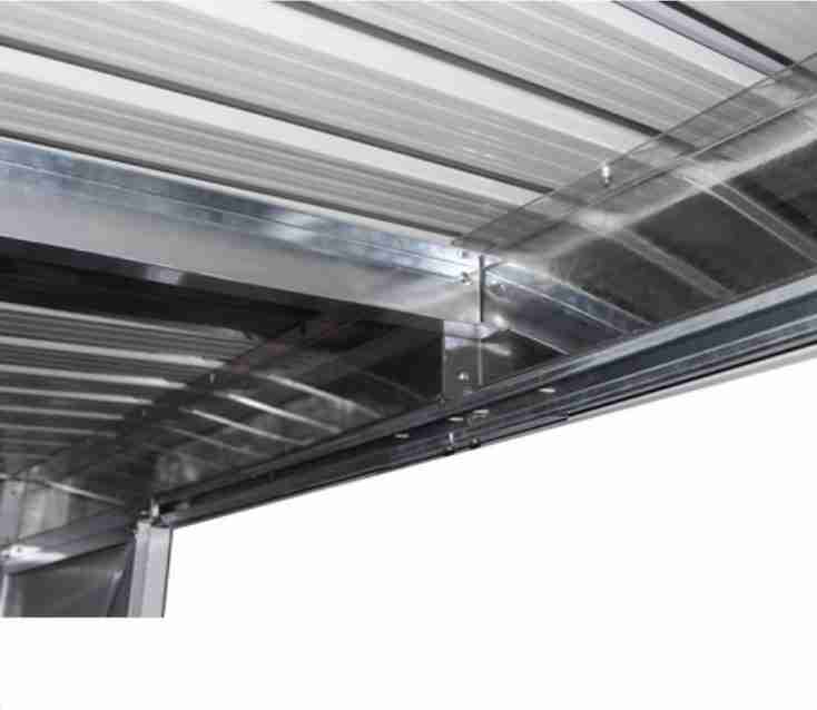 Abri de jardin métal toit plat "Texas" - 4,72 m² - Gris