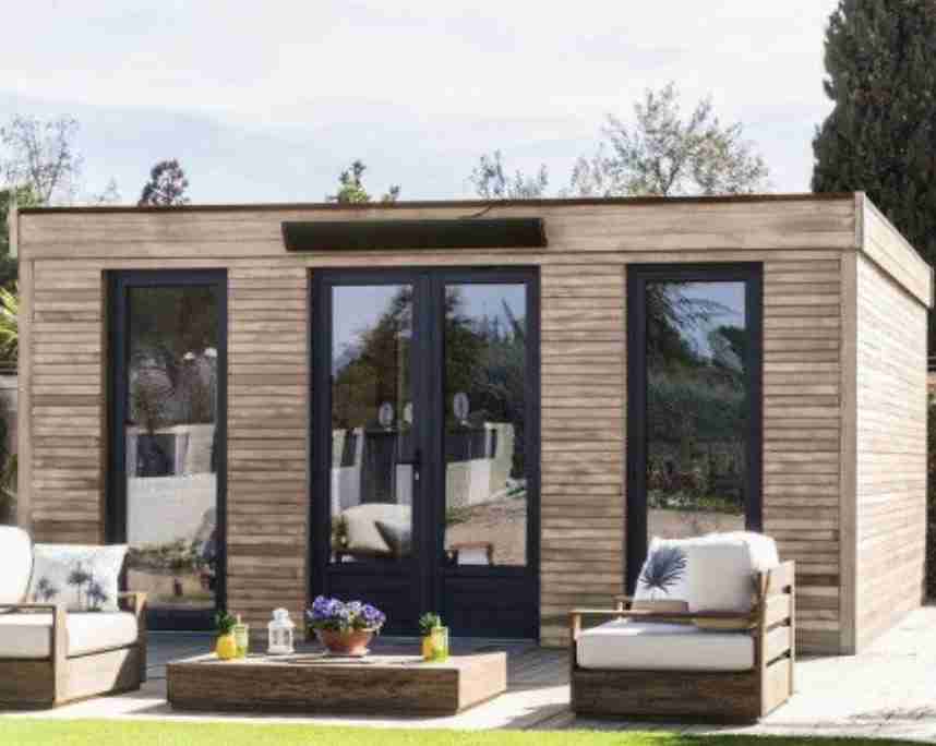 Abri de Jardin semi habitable toit plat
