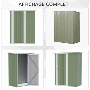 Abri de jardin – 1.2 m² – Cabanon porte à verrouillage