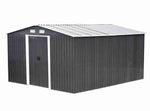 Charger l&#39;image dans la galerie, Abri de jardin en acier galvanisé gris 12,5 m² – Prix d’usines
