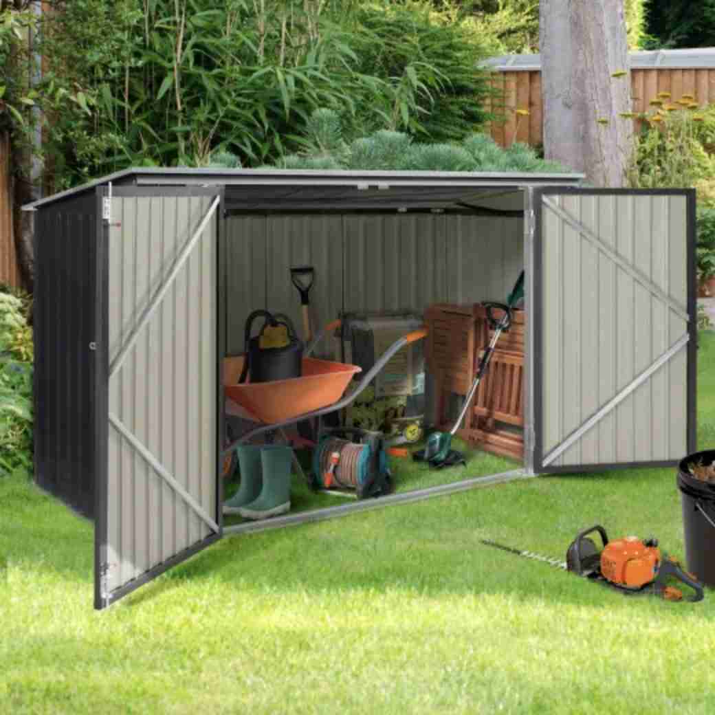 ABRI DE JARDIN EN MÉTAL VERROUILLABLE – Prix d’usine