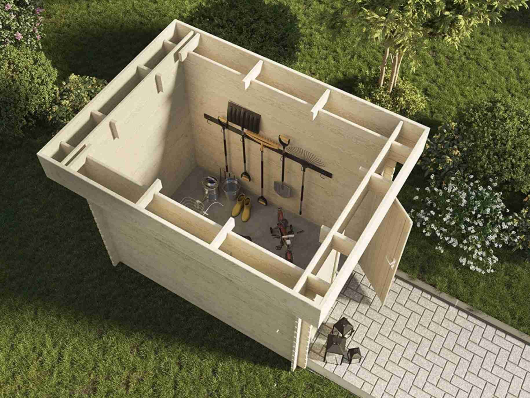 Abri Jardin Bois- 4.7 m2 – Finition Premium – Prix usine – DESTOCKAGE